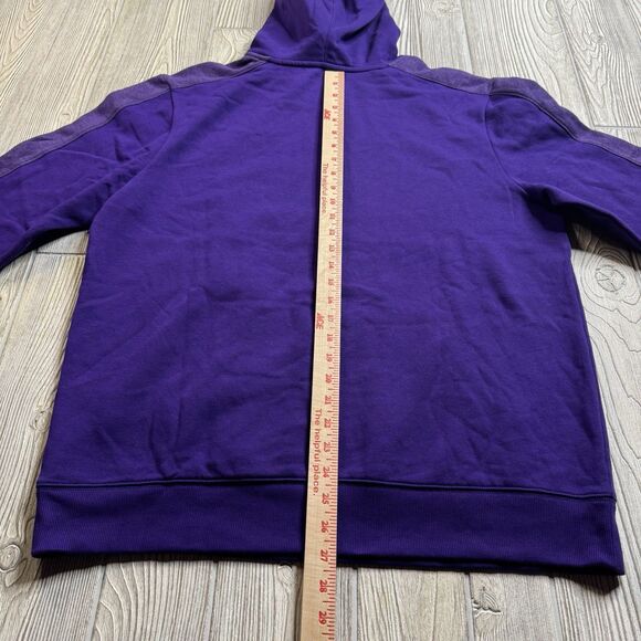 Washington Huskies Hoodie Men’s L Purple Logo Spellout Fleece Captivating New - Picture 10 of 11